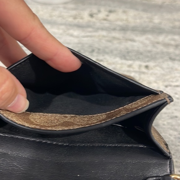 Coach Signature khaki and black Crossbody - Picture 5 of 6